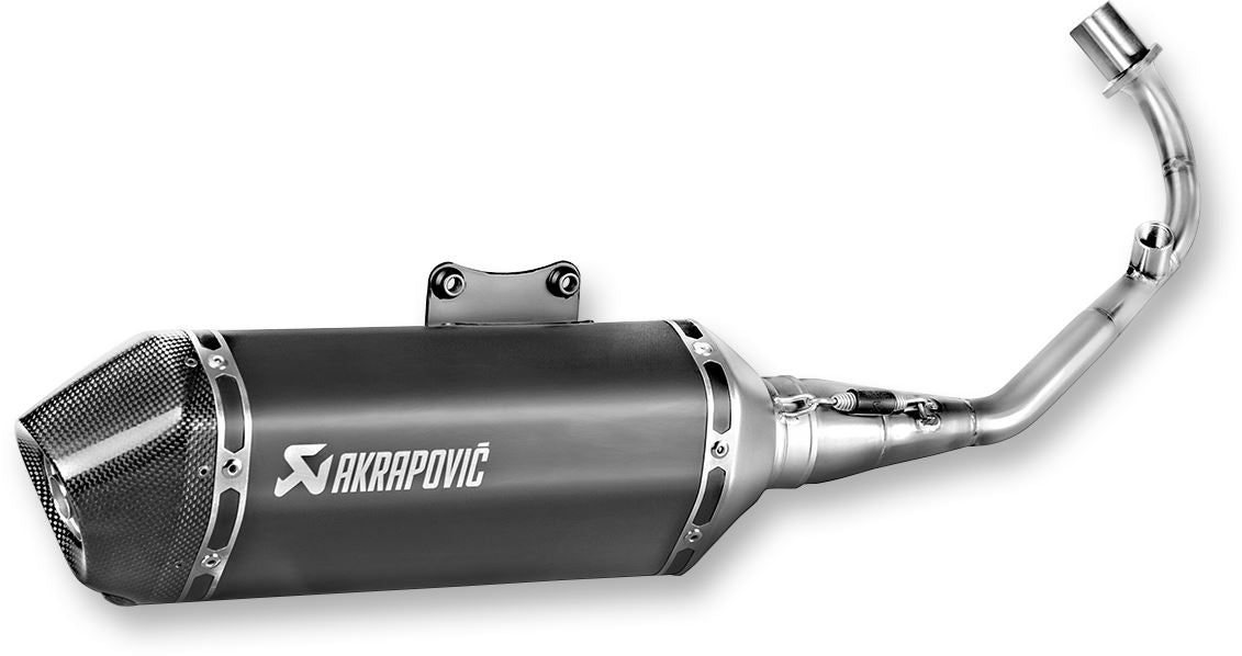 Akrapovic Racing Line Complete Scooter Exhaust SS/CF For Vespa PRIMAVERA 125 IGET 17-20 S-VE125R2-HZBL