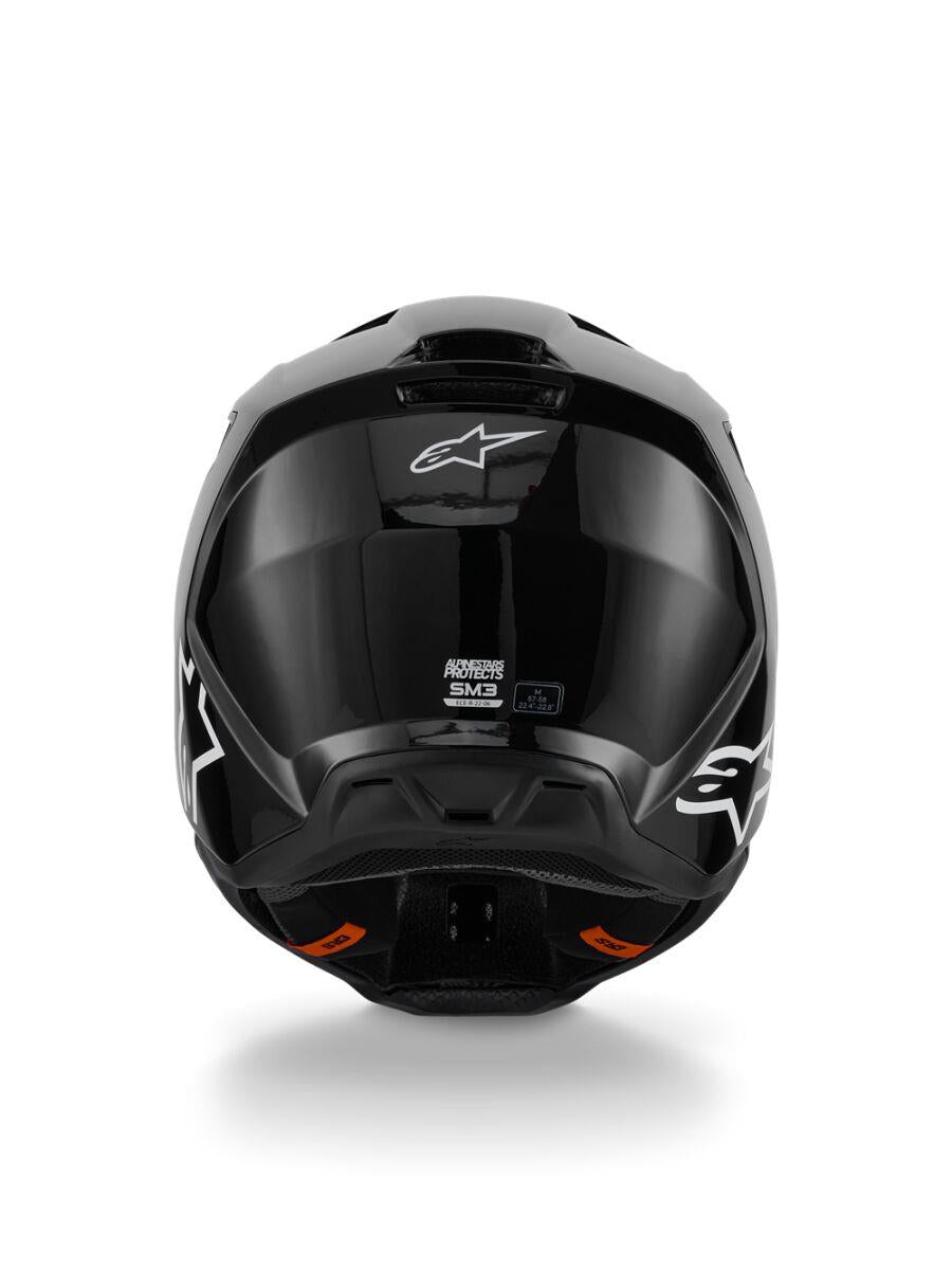 ALPINESTARS SM3 Solid Helmet BLACK-GLO 2025 Model