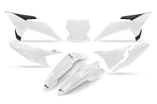 UFO Body Kit For KTM SX 85 25-26 White Pre-Drilled OEM Replacement KTKIT535@042