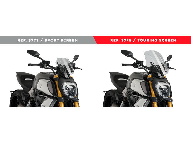 Puig New Generation Adjustable Sport Screen Dark Smoke 21522F