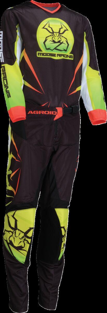 Moose Racing Pants Agroid Youth Mesh Hi-Viz/Black