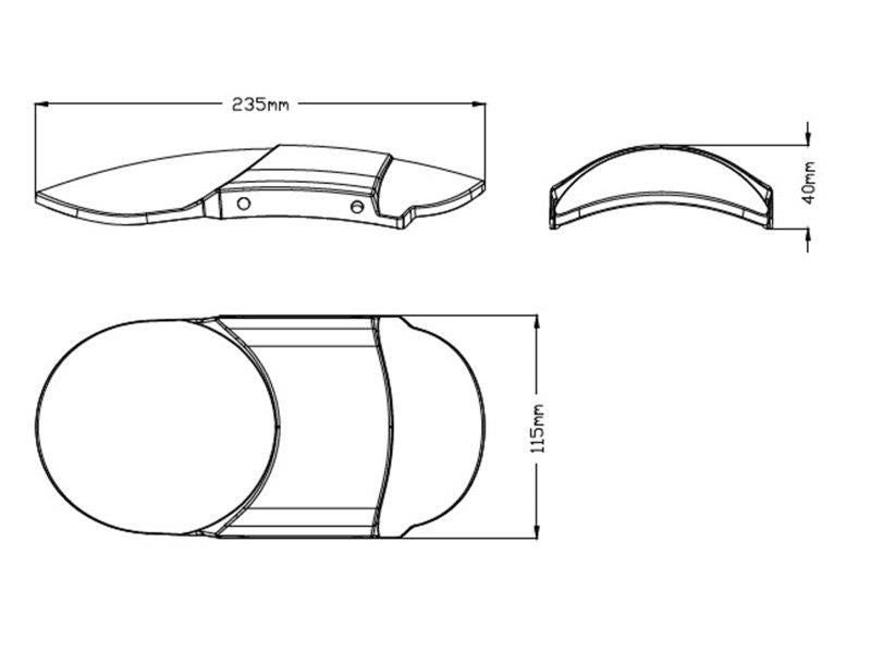 Puig Aluminum Sheet Front Mudguard Black 20541W