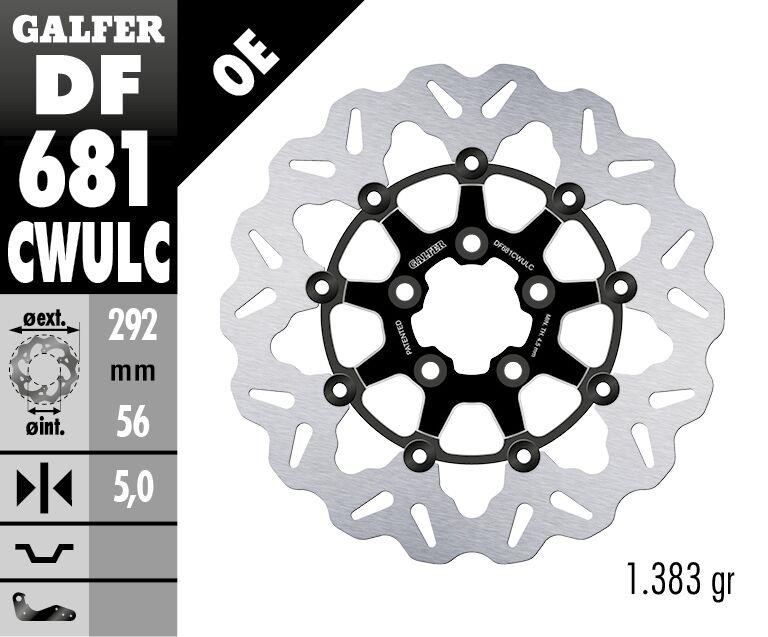 Galfer Brake Rotors For Harley Davidson FXLRST 1923 2000-2023 DF681CWULC