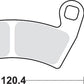 Sbs SI Offroad Sintered Brake Pads For Polaris RZR XP 4 1000 4X4 2008-2023 897SI