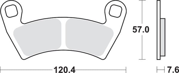 Sbs SI Offroad Sintered Brake Pads For Polaris RZR XP 4 1000 4X4 2008-2023 897SI