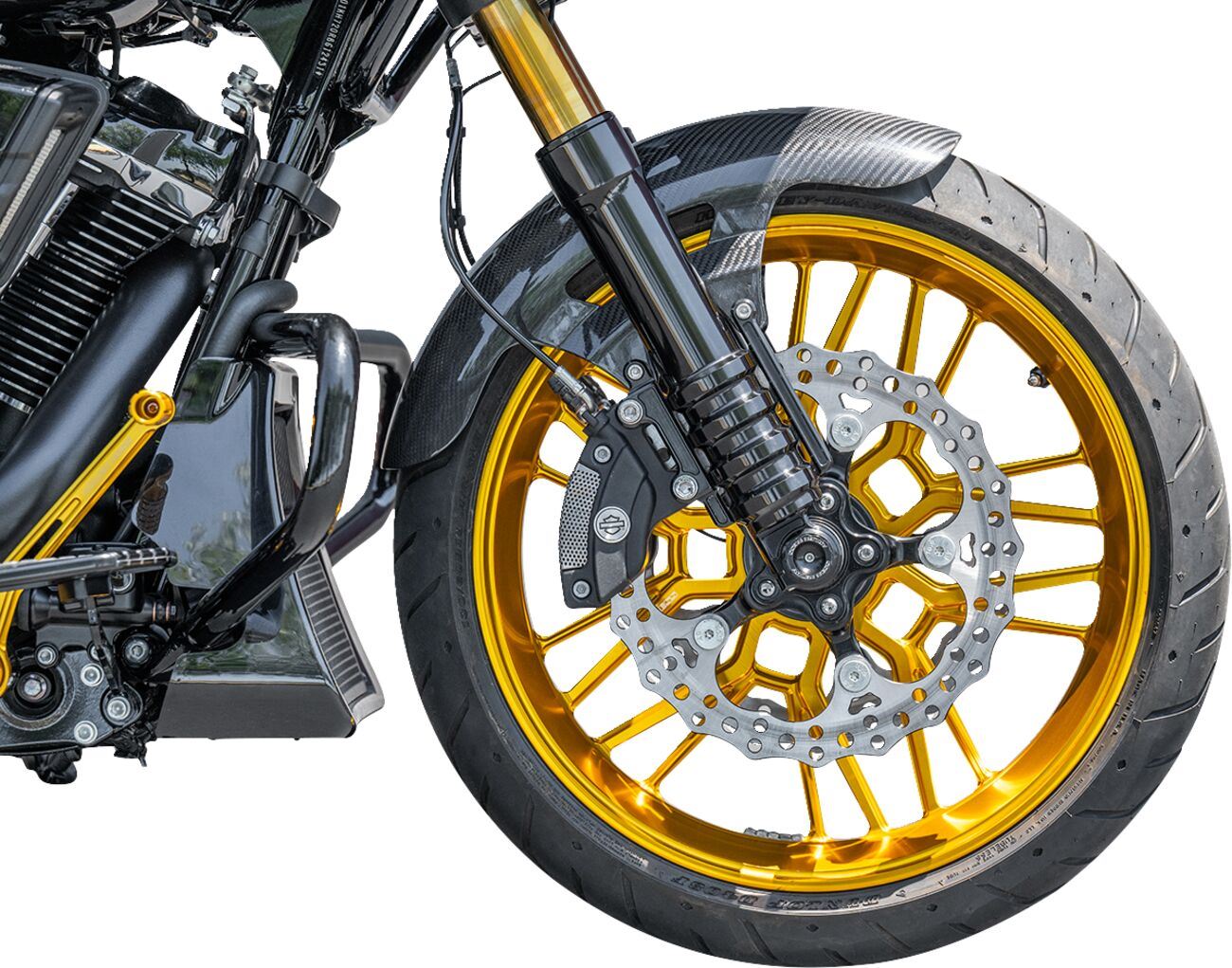 Arlen Ness CF Fiber 19  Cafe Front Fender For HD FLHXSE 1977 23-24 210-017