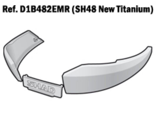 SHAD SH48 Replacement Frame (Titanium) D1B482EMR