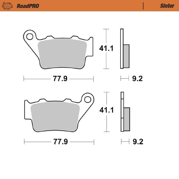 Moto-Master RoadPRO Sinter Scooter For BMW C 400 GT 2000-2024 413403
