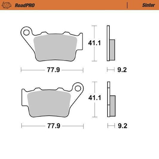 Moto-Master RoadPRO Sinter Scooter For BMW C 400 GT 2000-2024 413403
