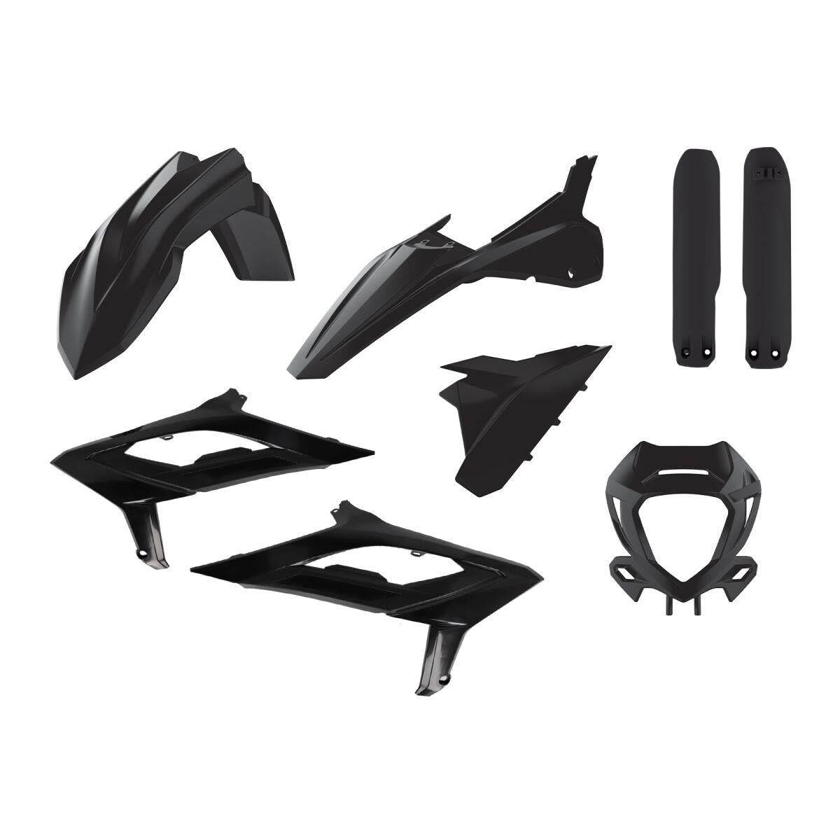 Polisport Body Kit Full For Beta RR 125 2023-2024 Black ABS Plastic Kit 91317