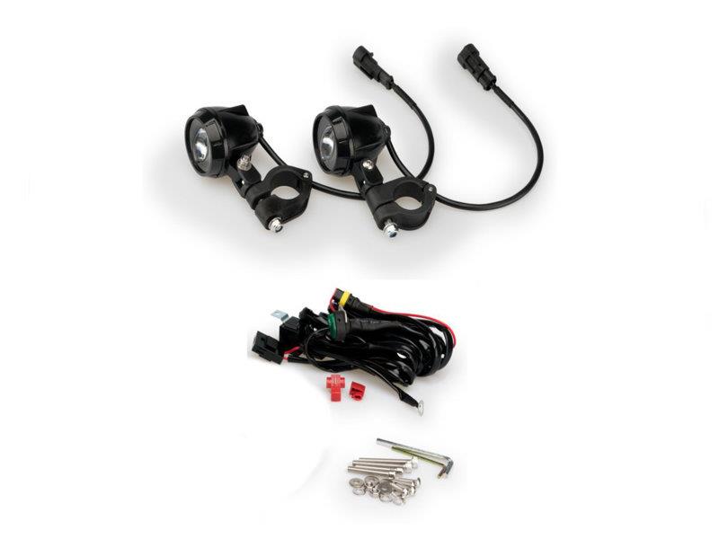 Puig Clamps for Auxiliary Lights Black 5982N