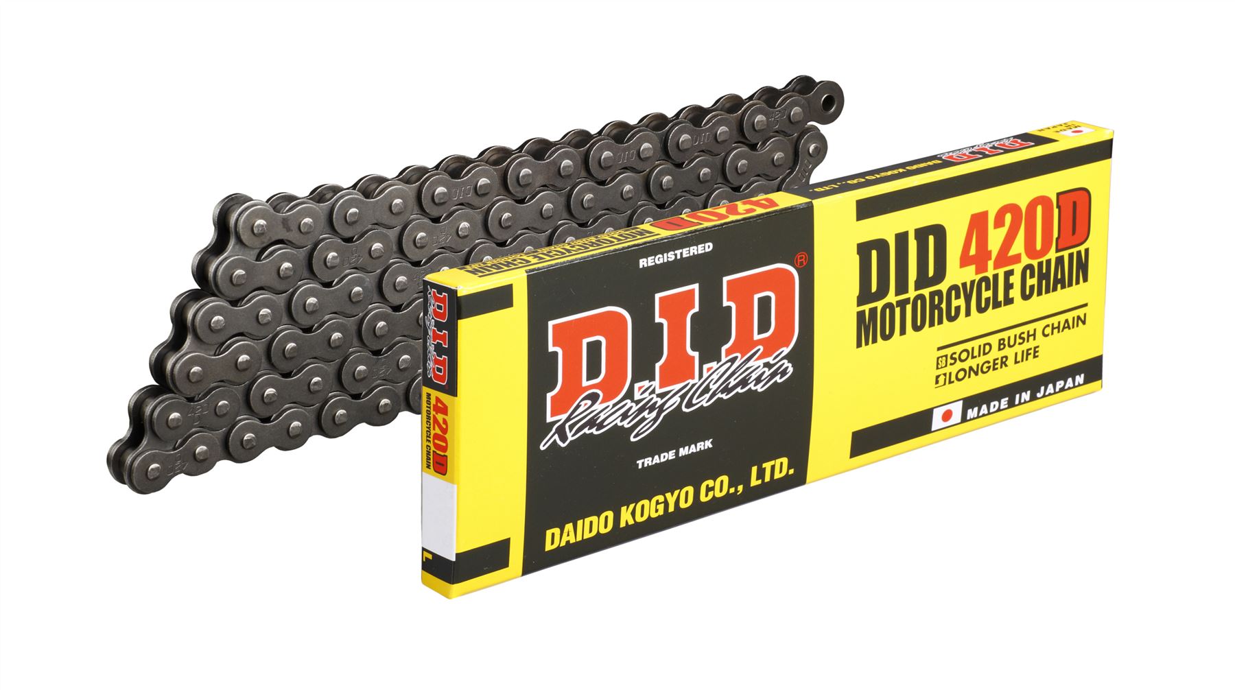 DID Drive Chain 420 D Steel Clip Standard Series 108 L 4525516344197 ...