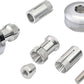 Daytona RING Handlebar Ends CNC Chrome Aluminum Pair 14-19mm Bars 81229