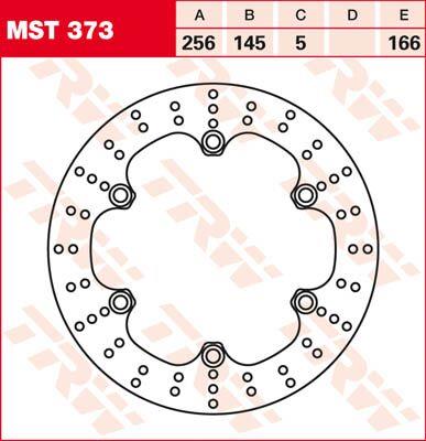 Trw Round Fixed Brake Rotor 250-299mm For Honda SH 300 I 1998-2015 Steel MST373