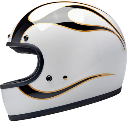 BILTWELL Gringo White/Black Motorcycle Helmet