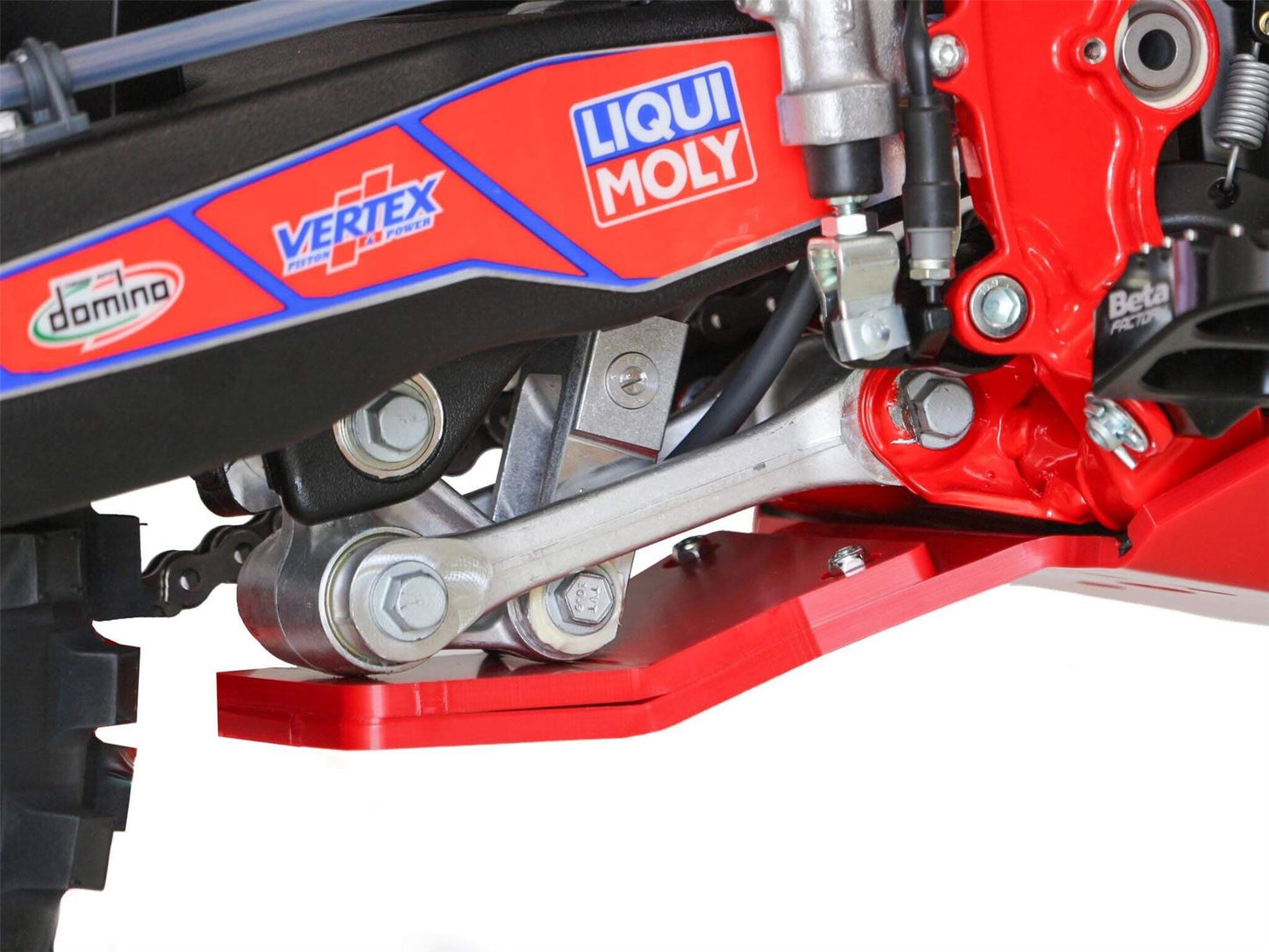 AXP Racing XTREM Skid Plate For Beta RR 350 2024-2025 Red Matte Finish AX1755