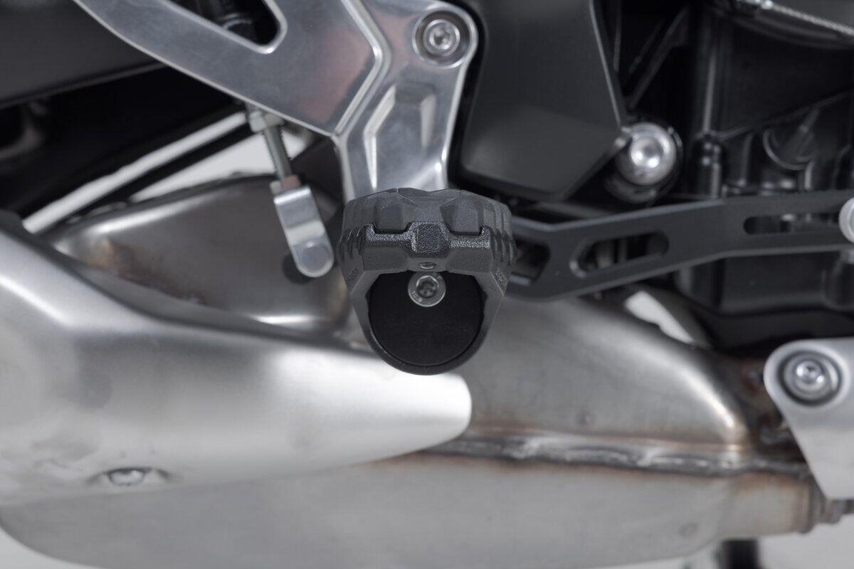 SW-Motech EVO Footrest Kit Silver Steel Pair FRS.11.112.10800