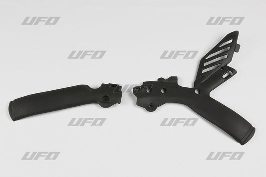 UFO Frameguards For KTM Exc 200 2011 Black KT04001001