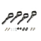 Daytona Headlight Bracket Set Adjustable CNC Aluminum Fork Mount Black Pair 80726