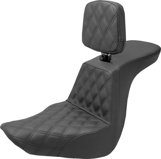 Saddlemen Tour Step-Up Seat With Backrest For HD FXLRS 1923 18-24 818-29-192BR