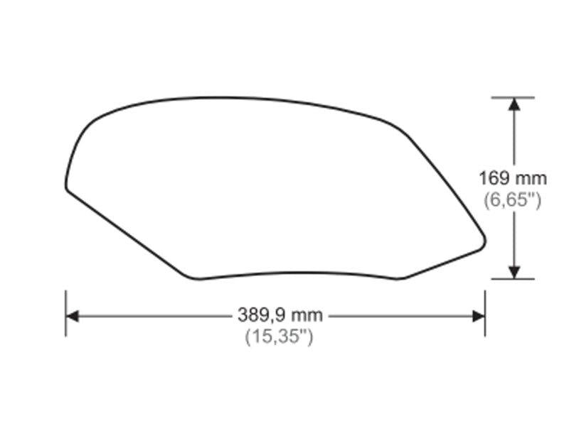 Puig Side Tank Pad Protector Clear 6890V
