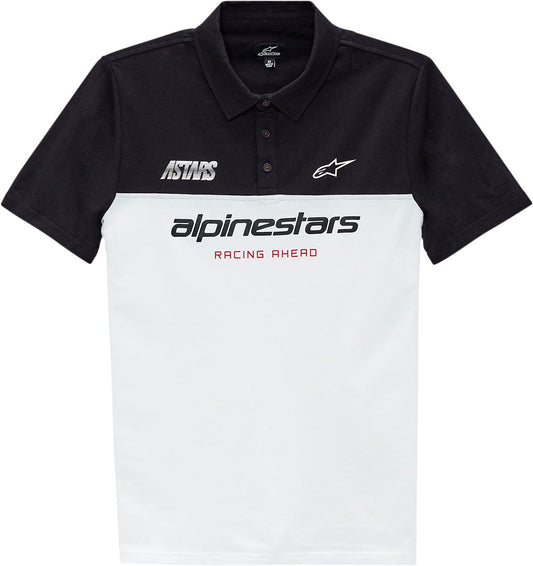 Alpinestars Paddock Polo Shirt Black White