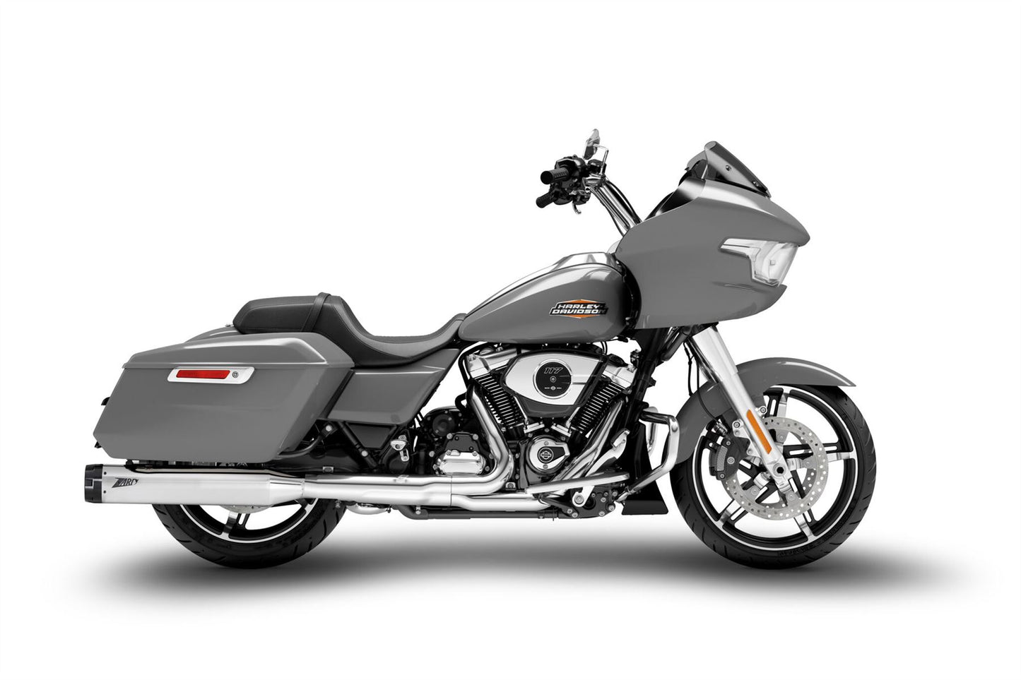 Zard 4.5 Inches Slip-On Muffler Exhaust Stainless Steel For Hd-Ultra Limited For Harley Davidson FLTRXSE 1977 ABS 21-25 ZHD031S10SAO-C