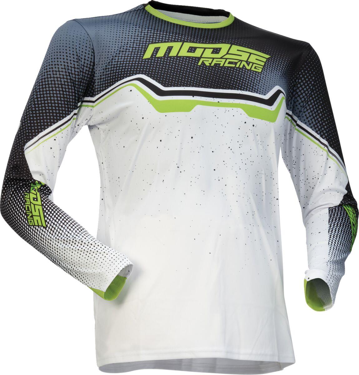 Moose Racing Jersey Youth Qualifier White/Black/Green