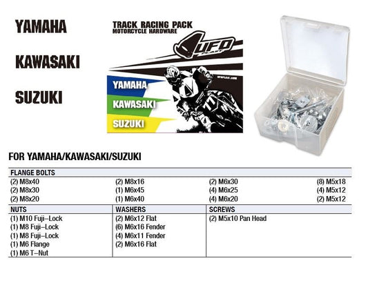 UFO HARDWARE TRACK RACING PACK YAMAHA/KAWASAKI/SUZUKI AC02200