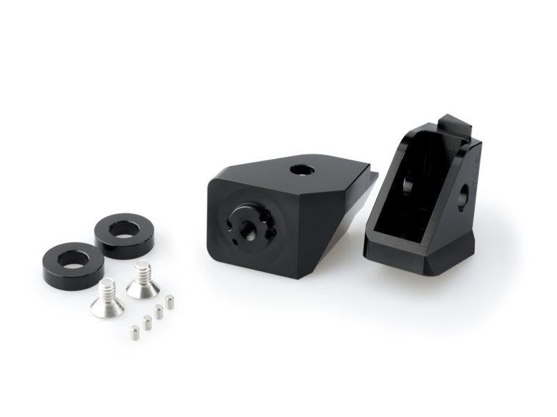 Puig Adjustable Footpeg Adaptors Black 8903F