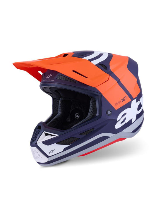 ALPINESTARS SM7 Core Helmet ORAN/BLUE 2025 Model