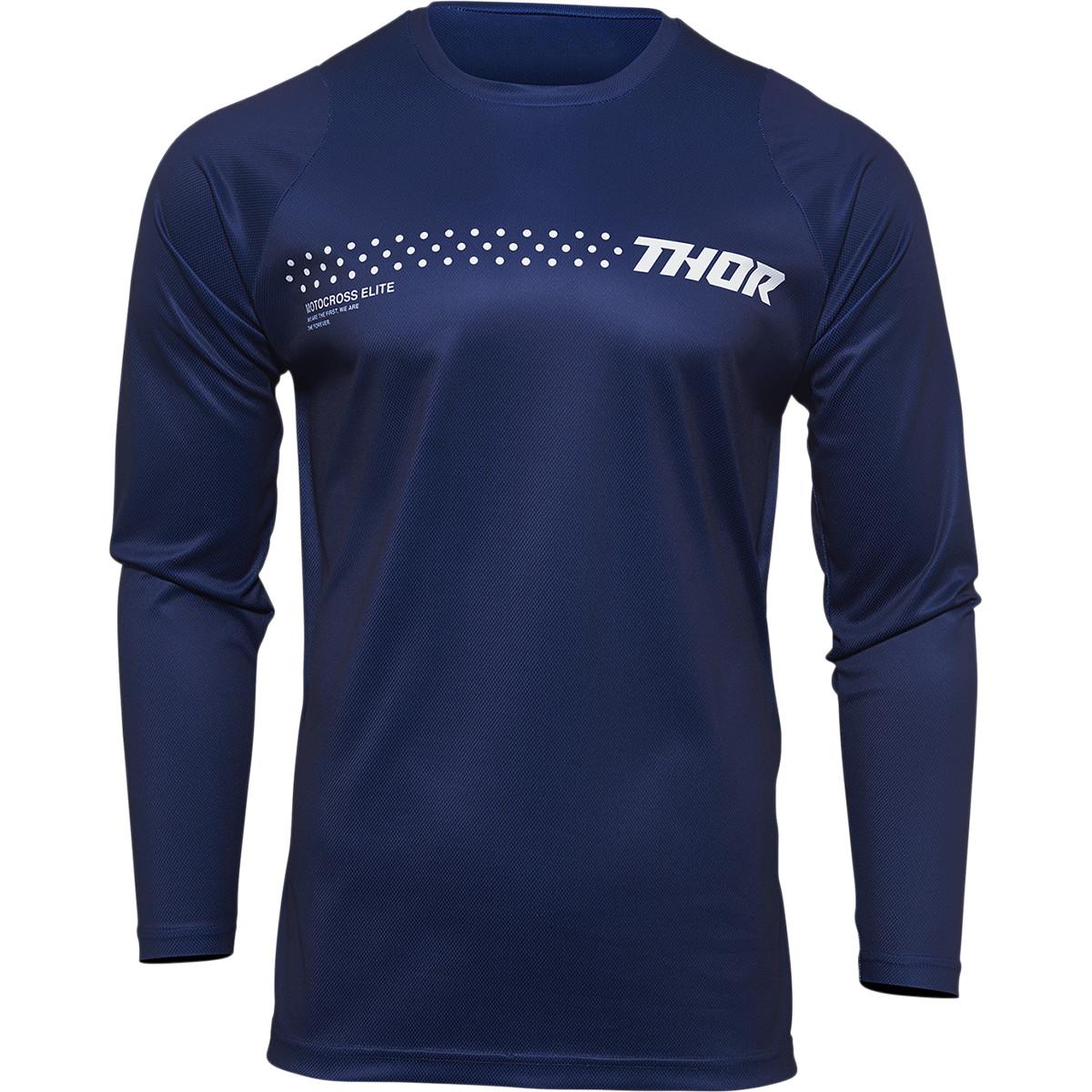 THOR Youth Sector Minimal MX Motorcross Jersey Navy 2023 Model