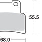 Sbs HS Street Excel Sintered Front Brake Pads For Aprilia SL 900 2006-2024 844HS