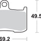 Sbs DC Racing Dual Carbon Brake Pads For Kawasaki ZX-9 R 2002-2003 Carbon 782DC