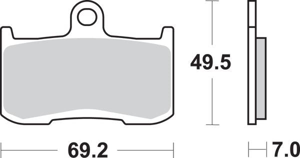 Sbs DC Racing Dual Carbon Brake Pads For Kawasaki ZX-9 R 2002-2003 Carbon 782DC