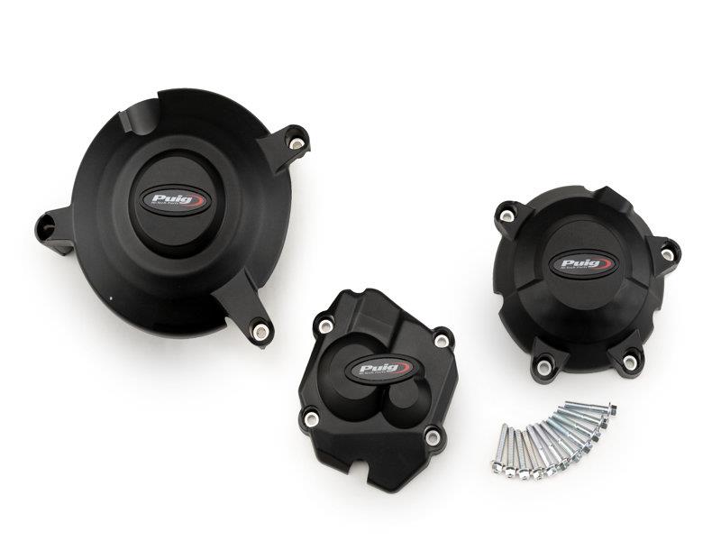 Puig Engine Cover Track for Championship Black 9607H