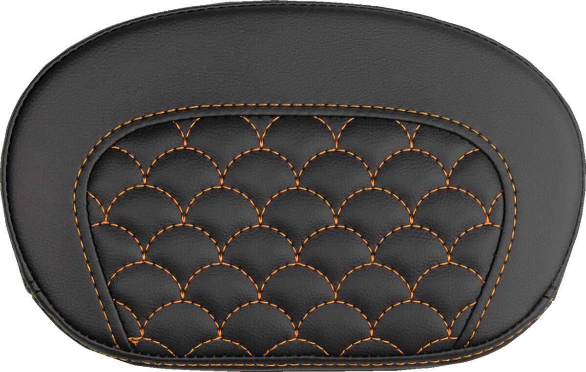 Saddlemen Mini Contour Sissy Bar Pad Black Orange Saddlehyde 061020903