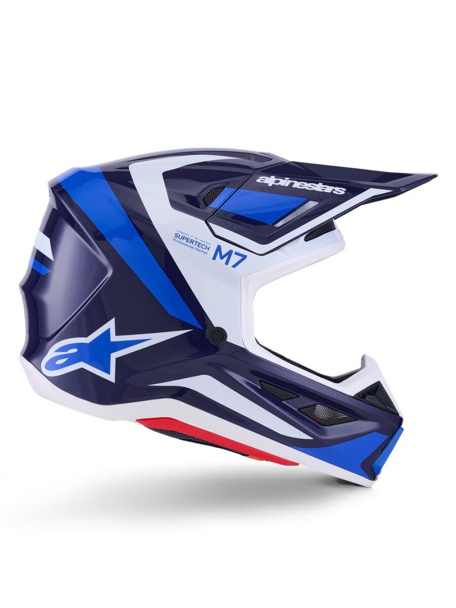 ALPINESTARS SM7 Rise Helmet BLUE/WHITE 2025 Model