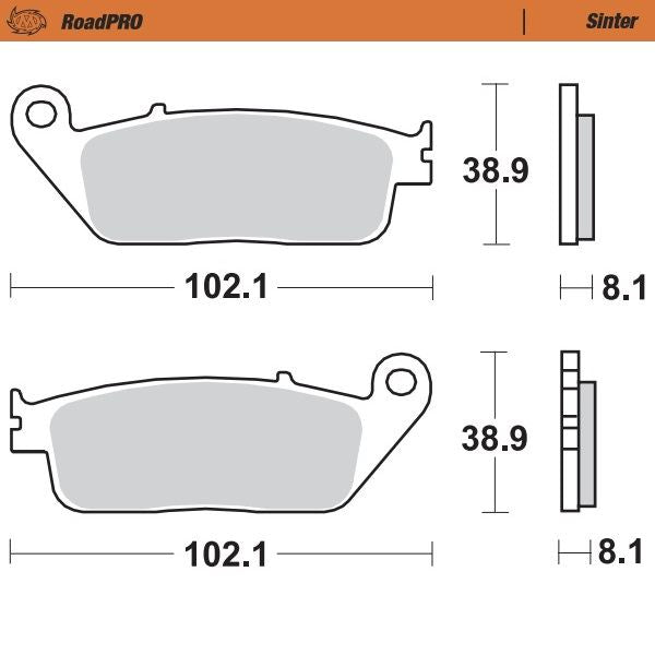 Moto-Master RoadPRO Sinter Scooter For Honda ADV 350 1993-2024 400703