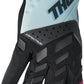THOR Women's Spectrum MX Motorcross Gloves Black/Mint/Light Blue 2023 Model