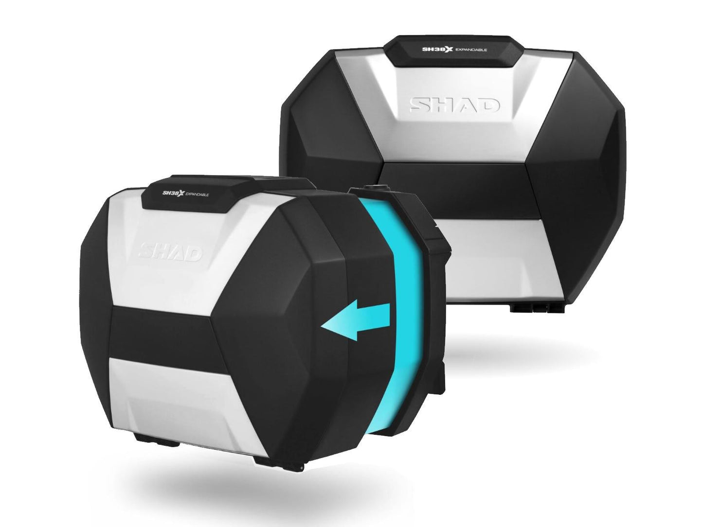 SHAD SH38X Expandable Panniers Aluminium D0B38200