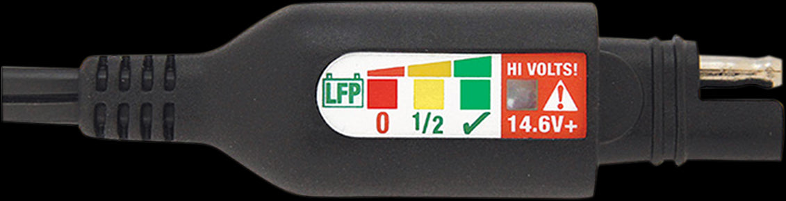 Optimate  Battery Cord Eye With Test for 12.8v to 13.2v Lithium Batteries O127 SAE