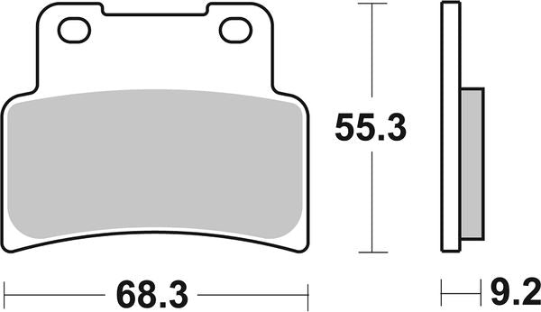 Sbs HF Street Ceramic Organic Brake Pads For Aprilia SL 900 2006-2024 844HF