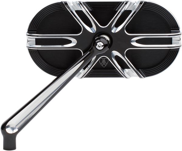 Arlen Ness Caged Series Mirror Black Aluminum Screw-In Left 13-164