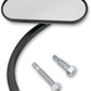 Arlen Ness Micro-Mirror Black Powder-Coated Screw-In Convex Oval Right 13-413