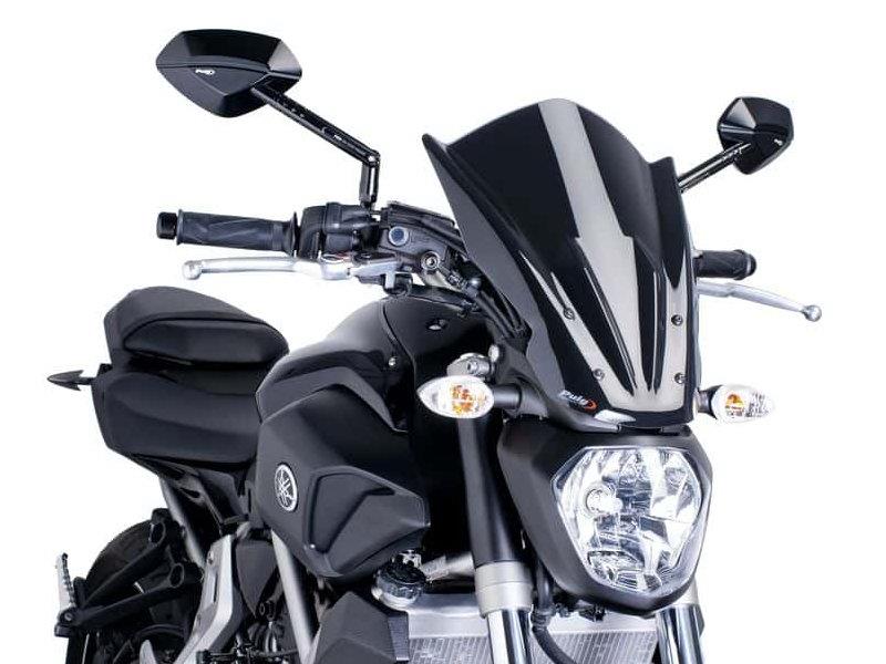 PUIG New Generation Touring Screen Black for Yamaha MT-07 14-27 7016N