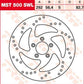 Trw Round Fixed Brake Rotor Swing Design For Harley XL 1200 C 99-19 MST500SWL