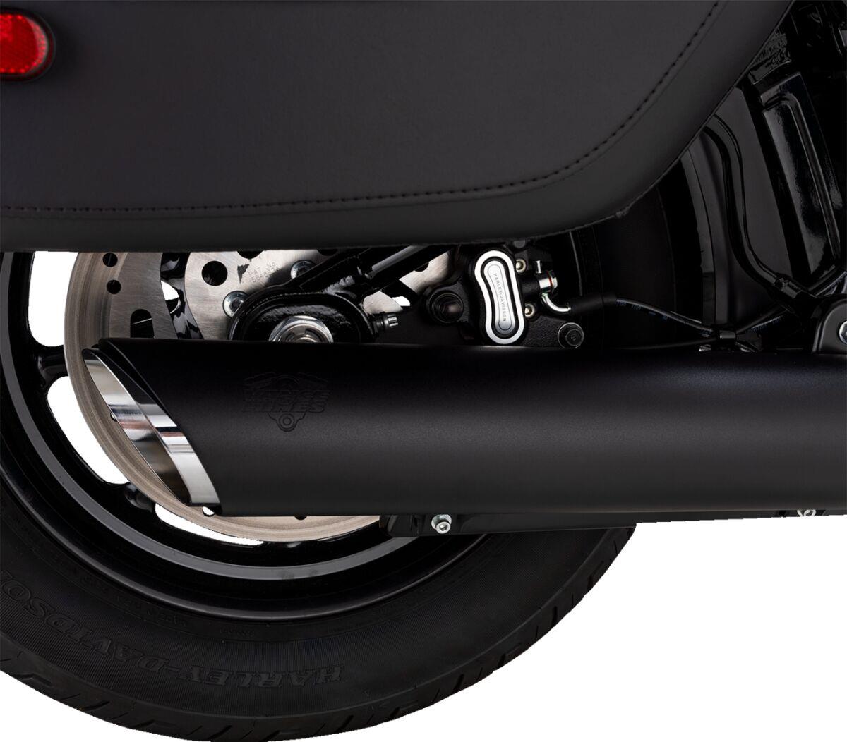 VANCE & HINES BLACK Twin Slash Slip-On Muffler for Harley Davidson SOFTAIL 2025 46750