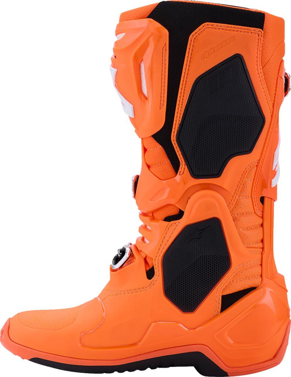ALPINESTARS Tech 10 Supervented Boots ORG FL/BLK/WHT 2025 Model