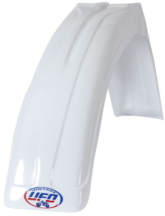 UFO VINTAGE UNI FRONT FENDER MX/ENDURO WHITE ME08007W